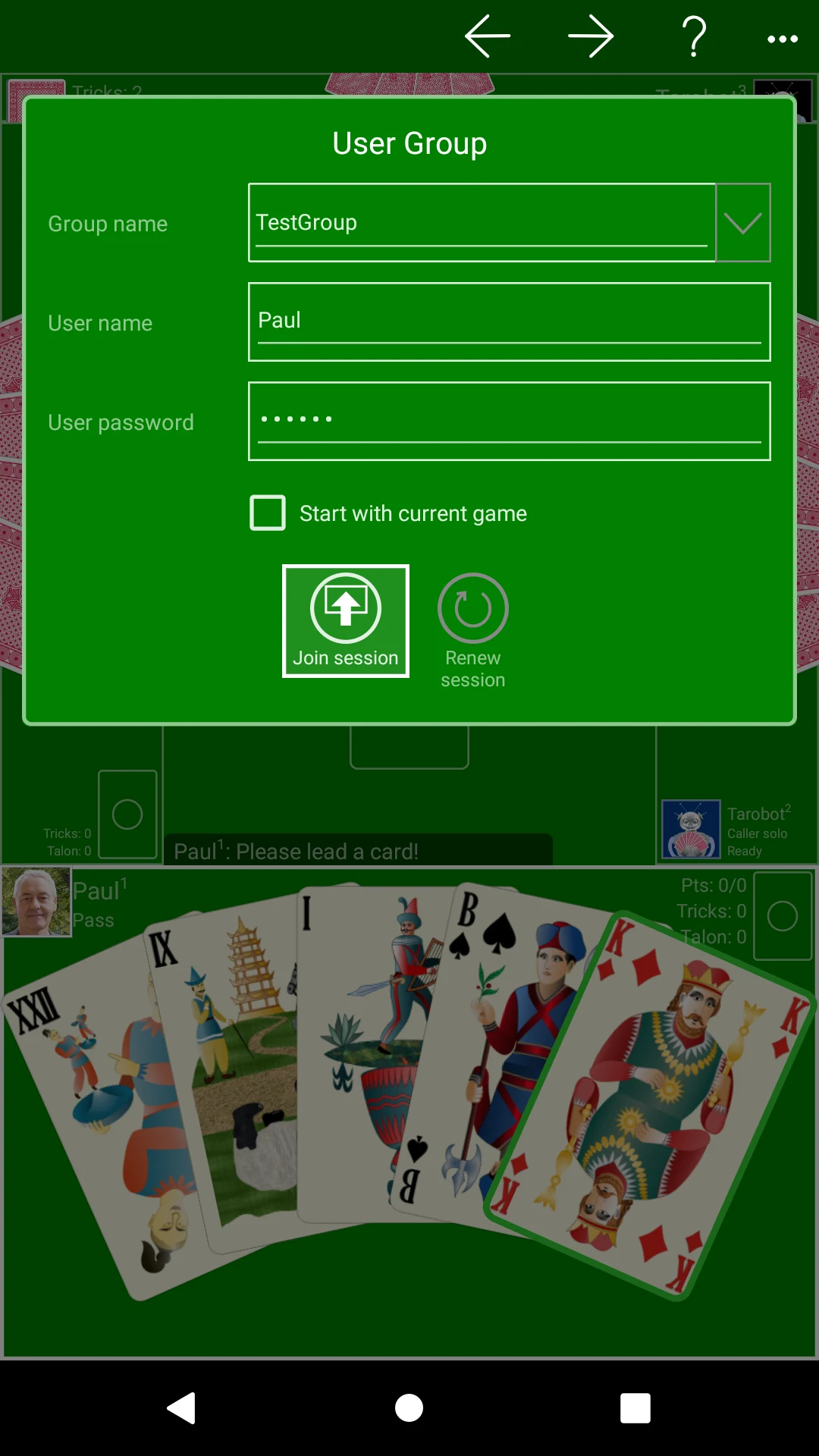 KubiTarock screenshot